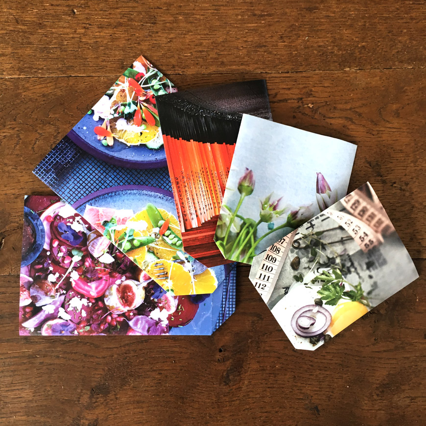 Papiergeschenktüten aus alter Zeitung