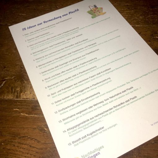 15 Tipps zur Vermeidung von Plastik
